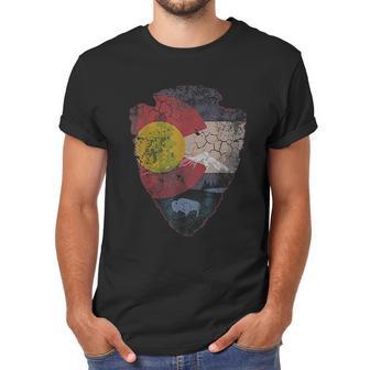 Vintage Colorado Flag Arrowhead Retro Fade Men T-Shirt | Favorety UK