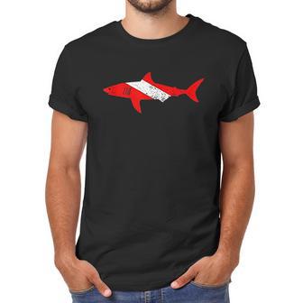 Vintage Shark Scuba Dive Diver Down Flag Emoji Men T-Shirt | Favorety