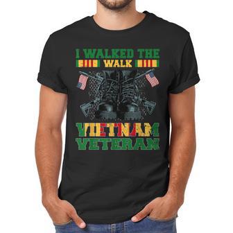 I Walked The Walk Vietnam Veteran American Flag Veterans Day Men T-Shirt | Favorety AU