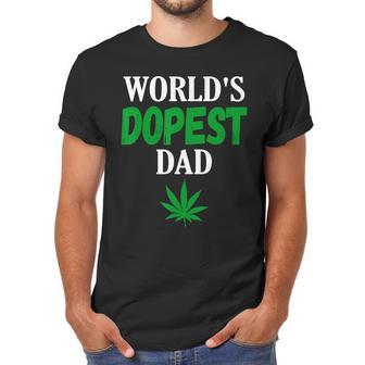 Worlds Dopest Dad Weed Marijuana Cannabis Funny Leaf T-Shirt Men T-Shirt | Favorety CA