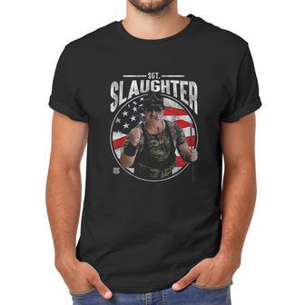 Wwe Sgt Slaughter With Flag Men T-Shirt | Favorety UK