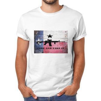 Come And Take It Ar 15 Rifle Texas Flag Men T-Shirt | Favorety CA