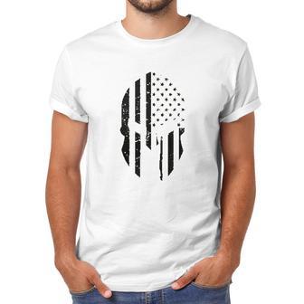 Black American Flag In Spartan Men T-Shirt | Favorety UK