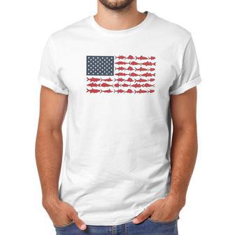 Columbia Pfg Finatic Us Flag Men T-Shirt | Favorety