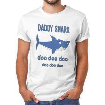 Daddy Shark Lovely Boy Dad Birthday Gifts Men T-Shirt | Favorety UK