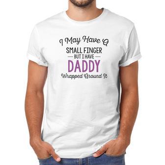 Heart Co Designs Baby Girl Clothes Daddy Wrapped Around Men T-Shirt | Favorety