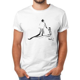 Salvador Dali Sketch Childhood With Father Riding A Bike 1971 Men T-Shirt | Favorety AU