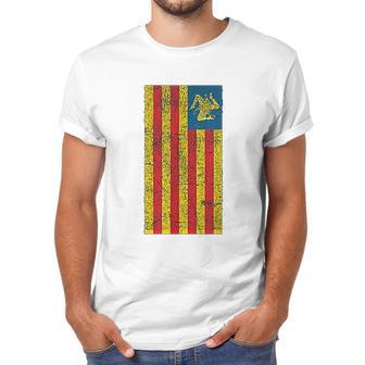 Sicilian Pride Sicilia Sicilian Flag Trinacria Faded Men T-Shirt | Favorety