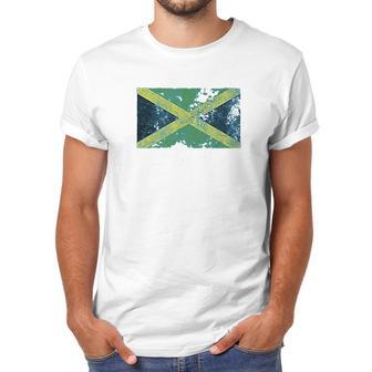 Trunk Candy Distressed Jamaica Flag Modern Fit Men T-Shirt | Favorety CA