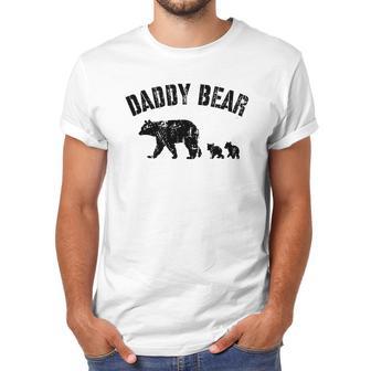 Vintage Daddy Bear With 2 Two Cubs Dad Father Papa T-Shirt Men T-Shirt | Favorety