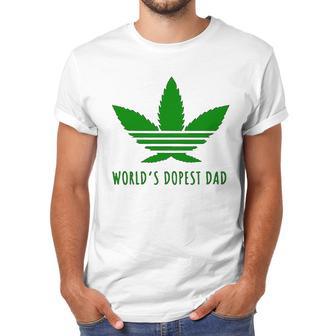 Weed Worlds Dopest Dad Funny Men T-Shirt | Favorety DE