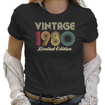 1980 40Th Birthday Gift Vintage Limited Edition Men Women Raglan Baseball Tee Women T-Shirt | Favorety CA