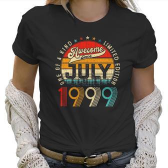 22Nd Birthday Decorations July 1999 Men Women 22 Years Old Women T-Shirt | Favorety CA