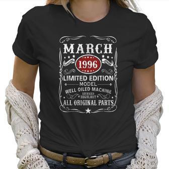 25Th Birthday Decoration March 1996 Men Women 25 Years Old Women T-Shirt | Favorety UK