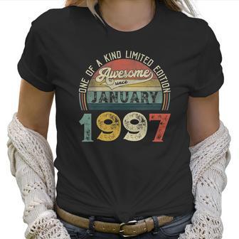 25Th Birthday Decorations January 1997 Men Women 25 Years Old Women T-Shirt | Favorety CA