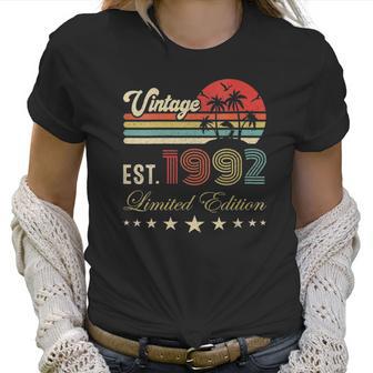 Womens 30Th Birthday Born 1992 Vintage Limited Edition 30 Birthday V-Neck Women T-Shirt | Favorety AU