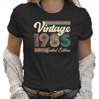 Womens 36 Years Old Gifts Born In 1985 Vintage 36Th Birthday Retro V-Neck Women T-Shirt | Favorety UK