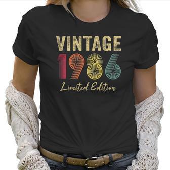 Womens 36 Years Old Gifts Vintage 1986 Limited Edition 36Th Birthday Women T-Shirt | Favorety AU