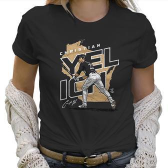 500 Level Christian Yelich Milwaukee Baseball Women T-Shirt | Favorety CA