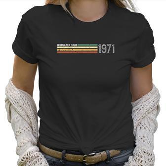 50Th Birthday 1971 Vintage Retro Throwback Gift Idea Women T-Shirt | Favorety AU