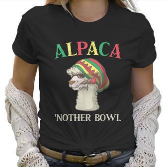 Alpaca Nother Bowl Weed Smoking Llama Cannabis Leaf Stoner Graphic Design Printed Casual Daily Basic Women T-Shirt | Favorety AU