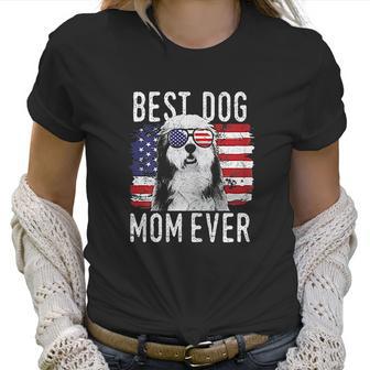 American Flag Best Dog Mom Ever Women T-Shirt | Favorety UK