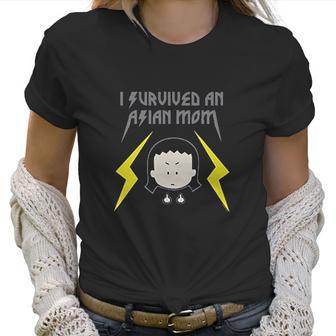 Angry Little Asian Girl I Survived An Asian Mom Women T-Shirt | Favorety UK