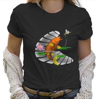 Animal Lovers Fishing Carp Fish Dragonfly T Women T-Shirt | Favorety CA