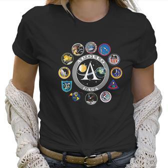 Apollo Missions Patch Badge Nasa Space Program Women T-Shirt | Favorety CA