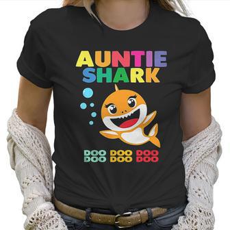 Auntie Shark Doo Doo Doo Family Gift Women T-Shirt | Favorety CA