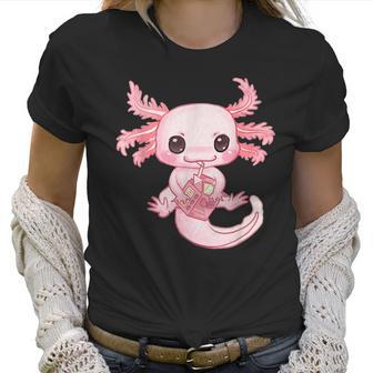 Axolotl Pastel Goth Strawberry Milk Shake Anime Aesthetic Men Women T-Shirt Graphic Print Casual Unisex Tee Women T-Shirt | Favorety UK