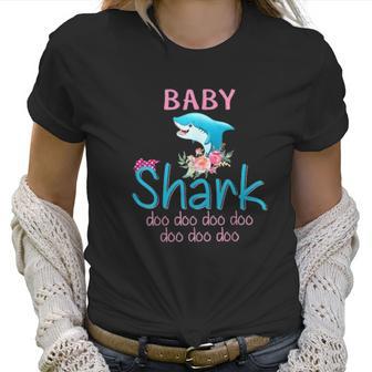 Baby Shark Doo Doo Doo Floral Women T-Shirt | Favorety DE