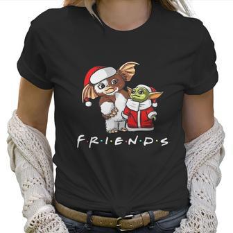 Baby Yoda And Baby Gizmo Santa Friends Christmas Women T-Shirt | Favorety CA