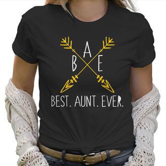 Bae Best Aunt Ever Arrows Logo Women T-Shirt | Favorety