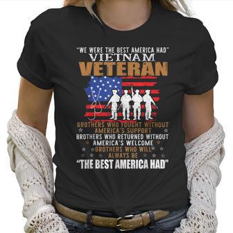 We Were The Best America Had Vietnam Veteran Brothers Who Men Women T-Shirt Graphic Print Casual Unisex Tee Women T-Shirt | Favorety DE