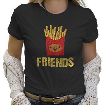 Best Friends Set Bff Set Burger Fries Junk Food Matching Women Women T-Shirt | Favorety AU