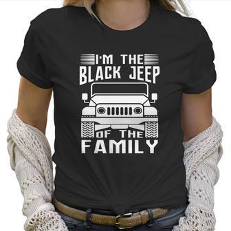 Mens Im The Black Jeep Of The Family Cool Offroad Gift Men Women T-Shirt Graphic Print Casual Unisex Tee Women T-Shirt | Favorety UK