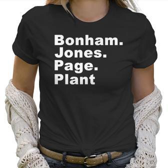 Bonham Jones Page Plant Authentic Members T-Shirt 2016 Women T-Shirt | Favorety UK