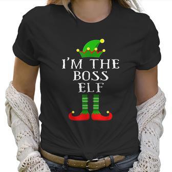 Im The Boss Elf Matching Family Christmas Women T-Shirt | Favorety DE