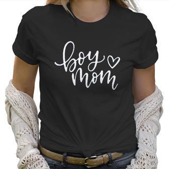 Boy Mom Mama Life Funny Graphic Women T-Shirt | Favorety