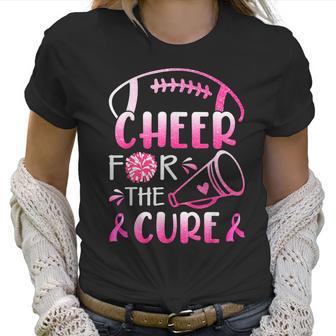 Breast Cancer Awareness Cheer For The Cure V2 Men Women T-Shirt Graphic Print Casual Unisex Tee Women T-Shirt | Favorety DE