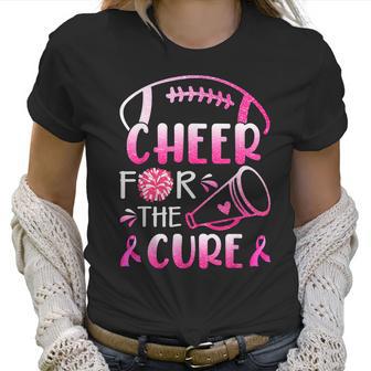 Breast Cancer Awareness Cheer For The Cure V3 Men Women T-Shirt Graphic Print Casual Unisex Tee Women T-Shirt | Favorety UK