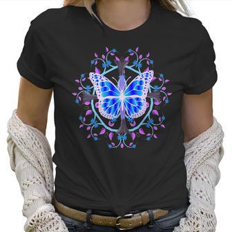 Butterfly Fantasy With Datura Bloom Mandala Design For Women Women T-Shirt | Favorety DE