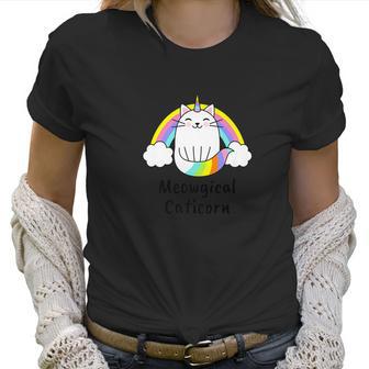 Cat Unicorn Meowgical Caticorn Rainbow Women T-Shirt | Favorety UK