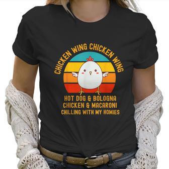 Chicken Wing Chicken Wing Song Lyric Hot Dog Bologna Retro Vintage Women T-Shirt | Favorety DE