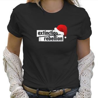 Christmas Extinction Rebellion Climate Change Women T-Shirt | Favorety UK