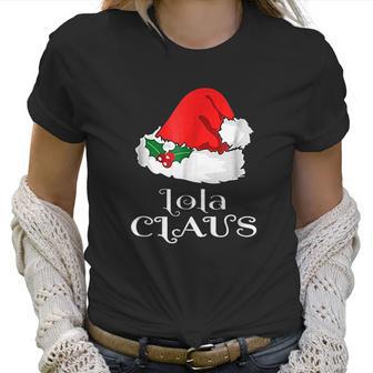 Christmas Lola Claus Matching Pinay Pajama Santa Hat Women T-Shirt | Favorety DE