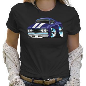 Classic Sixties Muscle Car Funny Hot Rod Cartoon Women T-Shirt | Favorety DE