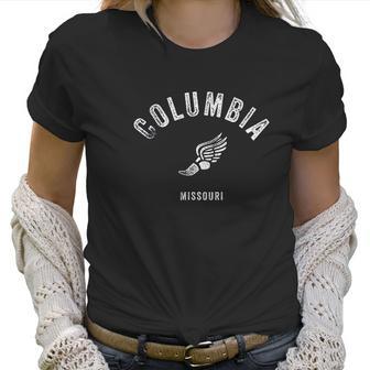 Columbia Missouri Mo Vintage Running Sports Women T-Shirt | Favorety