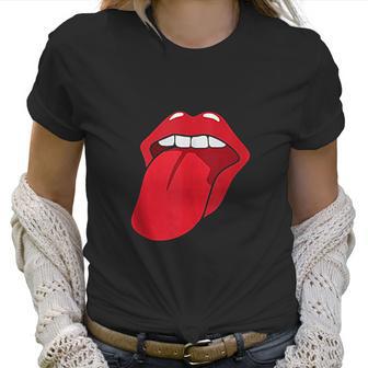 Cool Lips Bite Kiss Me Red Lips Mothers Day Gift Women T-Shirt | Favorety CA